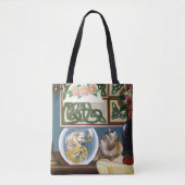Tote Bag Imaginaire Cheval de Mer de Chat (Devant)