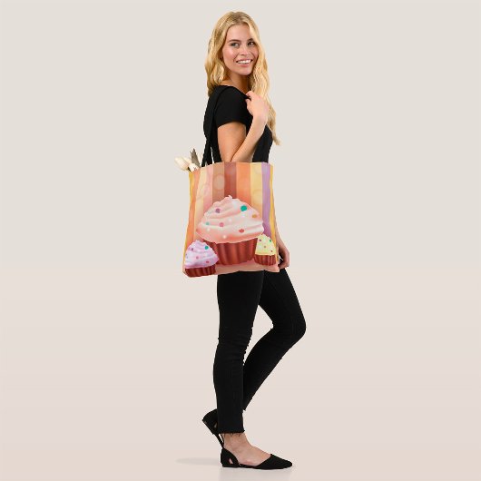 Tote Bag Imaginaire Cupcake Douceurs colorées