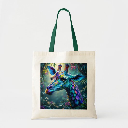 Tote Bag Imaginaire Cute Chameleon Comme Giraffe (Devant)
