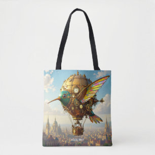 Tote Bag Imaginaire Cute Steampunk Bird Sky