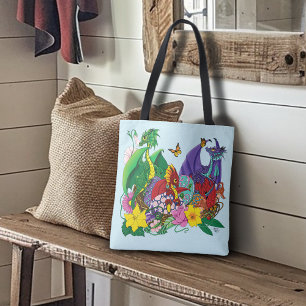 Tote Bag Imaginaire de nid de bébé dragon