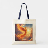 Tote Bag Imaginaire Flamme mignonne Phoenix augmente (Dos)