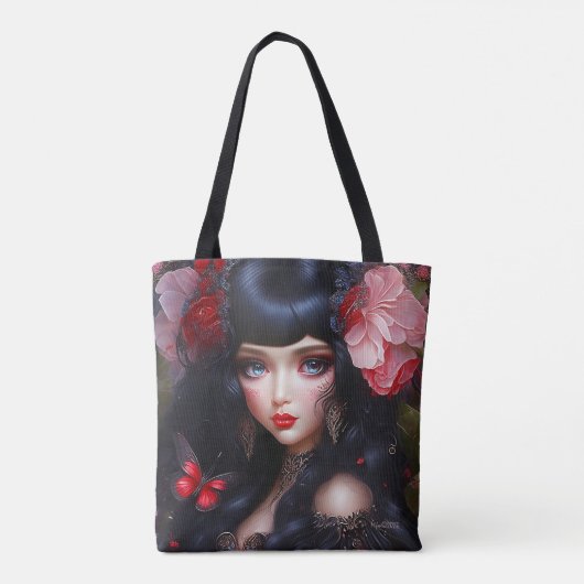 Tote Bag Imaginaire Fleur Fée mignonne Princesse (Dos)