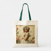 Tote Bag Imaginaire Fleurs Victoriennes mignonnes  (Dos)