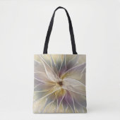 Tote Bag Imaginaire Floral Gold Eggplant Art Fractal Abstra (Devant)