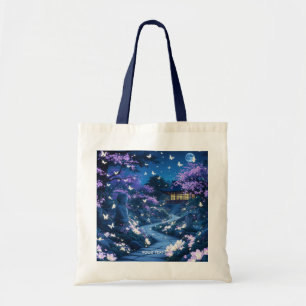 Tote Bag Imaginaire Joli violet Fleurs de jardin