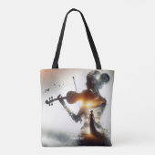 Tote Bag Imaginaire jolie violon fille soleil (Dos)