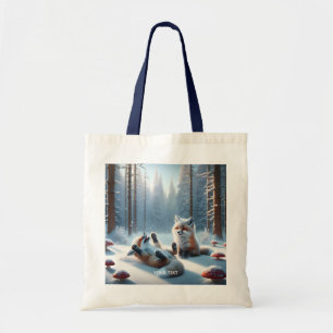 Tote Bag Imaginaire mignon deux bébés renards