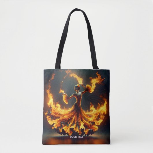 Tote Bag Imaginaire Mignonne Flamenco Fille Danser (Devant)