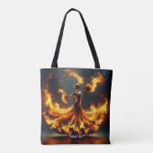 Tote Bag Imaginaire Mignonne Flamenco Fille Danser (Dos)