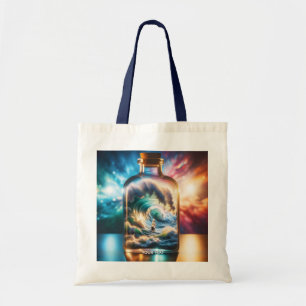 Tote Bag Imaginaire Mignonne tempête dans une bouteille