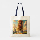 Tote Bag Imaginaire Pise Pise Tour Pizza (Dos)
