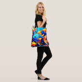 Tote Bag Imaginaire Poisson Conception de nage (Sur le modèle)