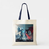 Tote Bag Imaginaire robot mignon démon combat (Dos)