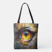 Tote Bag Imaginaire Tigre mou Oeil orange (Dos)