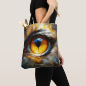 Tote Bag Imaginaire Tigre mou Oeil orange (De près)