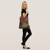 Tote Bag Imitation du motif de patchwork indien avec textur (Sur le modèle)