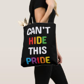 Tote Bag Impossible de cacher cette fierté LGBT (De près)