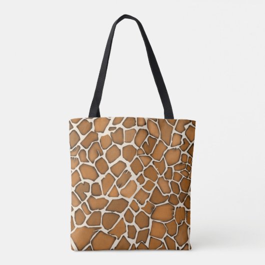 Tote Bag Impression à motif de fourrure de girafe (Dos)