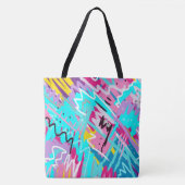 Tote Bag Impression Abstraite expressive en gras (Devant)
