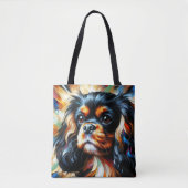 Tote Bag Impression acrylique de Cavalier King Charles Span (Devant)