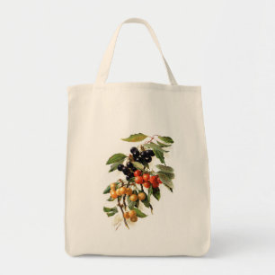 Tote Bag Impression botanique de cerises