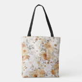 Tote Bag Impression botanique florale d'automne confortable (Dos)