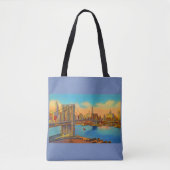 Tote Bag impression Brooklyn Bridge (Devant)