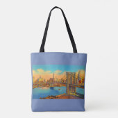 Tote Bag impression Brooklyn Bridge (Dos)
