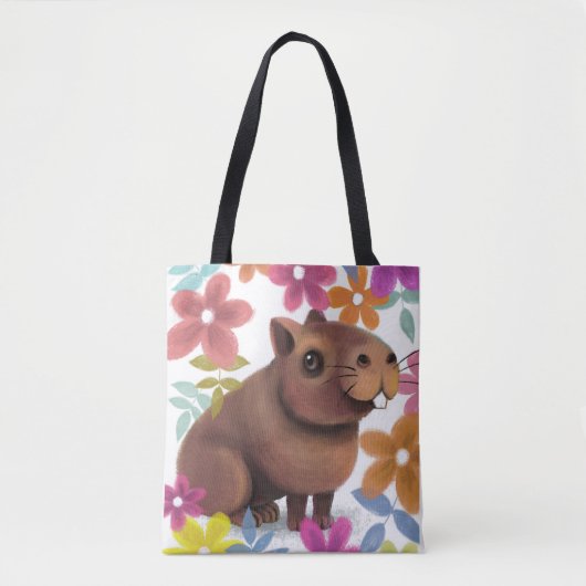 Tote Bag Impression Capybara. (Devant)