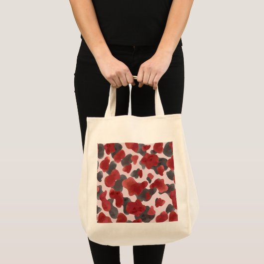 Tote Bag Impression d'animaux d'hiver à l'aquarelle rustiqu (Devant (produit))