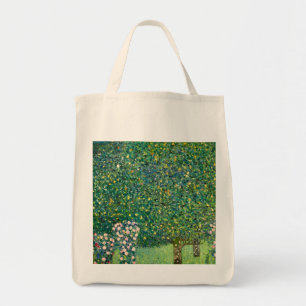 Tote Bag Impression d'art murale de Gustav Klimt Roses sous