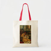 Tote Bag Impression d'art pour amateur de livres anciens | (Devant)