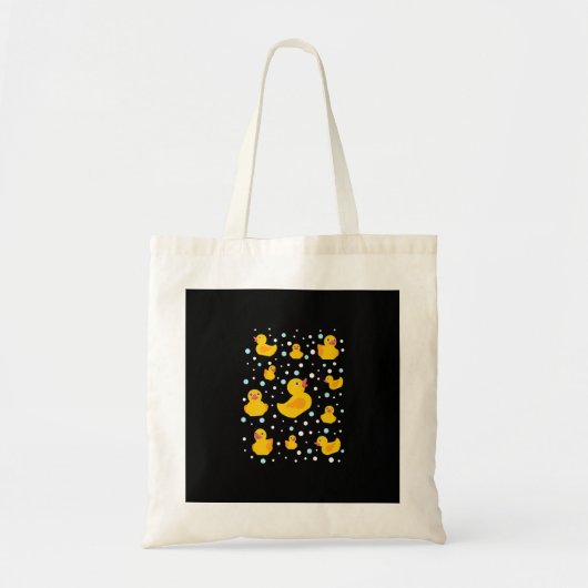 Tote Bag Impression de canard en caoutchouc (Devant)