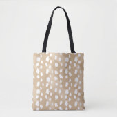 Tote Bag Impression de cerf neutre, Boho forestier, Motif d (Devant)