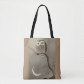 Tote Bag impression de chouette à longue oreille (Devant)