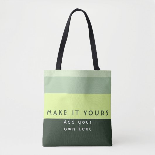 Tote Bag Impression de citation personnalisée moderne (Devant)