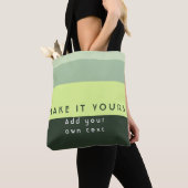 Tote Bag Impression de citation personnalisée moderne (De près)