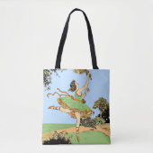 Tote Bag impression de danseuse joyeuse (Devant)