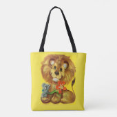 Tote Bag impression de lion et de souris (Dos)