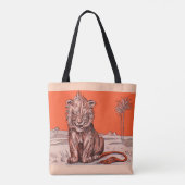 Tote Bag impression de lion souriant (Dos)