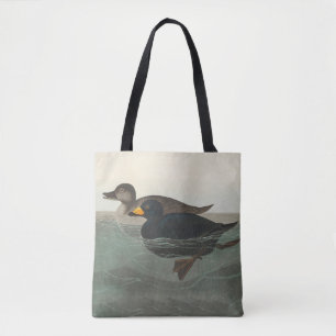 Tote Bag Impression de Macreuse noire d'Audubon : Canard cô