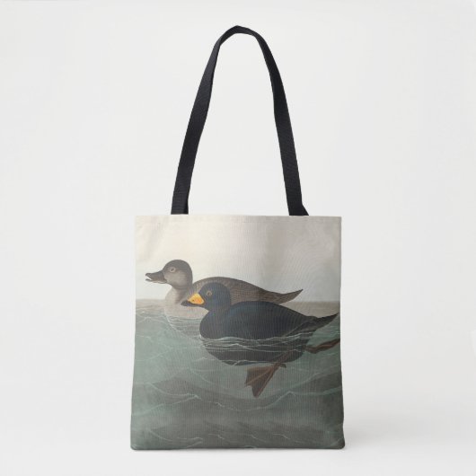 Tote Bag Impression de Macreuse noire d'Audubon : Canard cô (Devant)