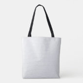 Tote Bag Impression de peau de crocodile blanc (Dos)
