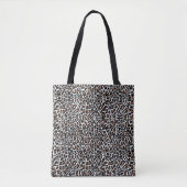 Tote Bag Impression de peau de léopard blanc (Devant)