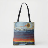 Tote Bag impression de peinture de comète (Devant)