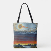 Tote Bag impression de peinture de comète (Dos)