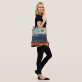 Tote Bag impression de peinture de comète (Sur le modèle)
