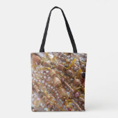Tote Bag Impression de perles de tons Terre (Dos)