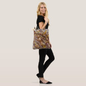 Tote Bag Impression de perles de tons Terre (Sur le modèle)